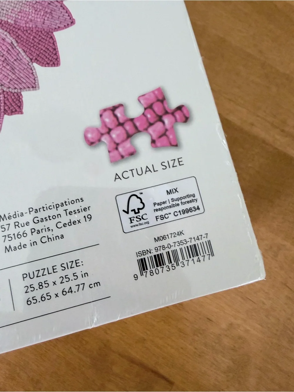 Jonathan Adler Pink & Blue Eye Floral Print puzzle by Galison
